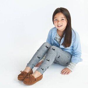 Minnetonka Cassie Slippers for Kids Dark Brown/Cream